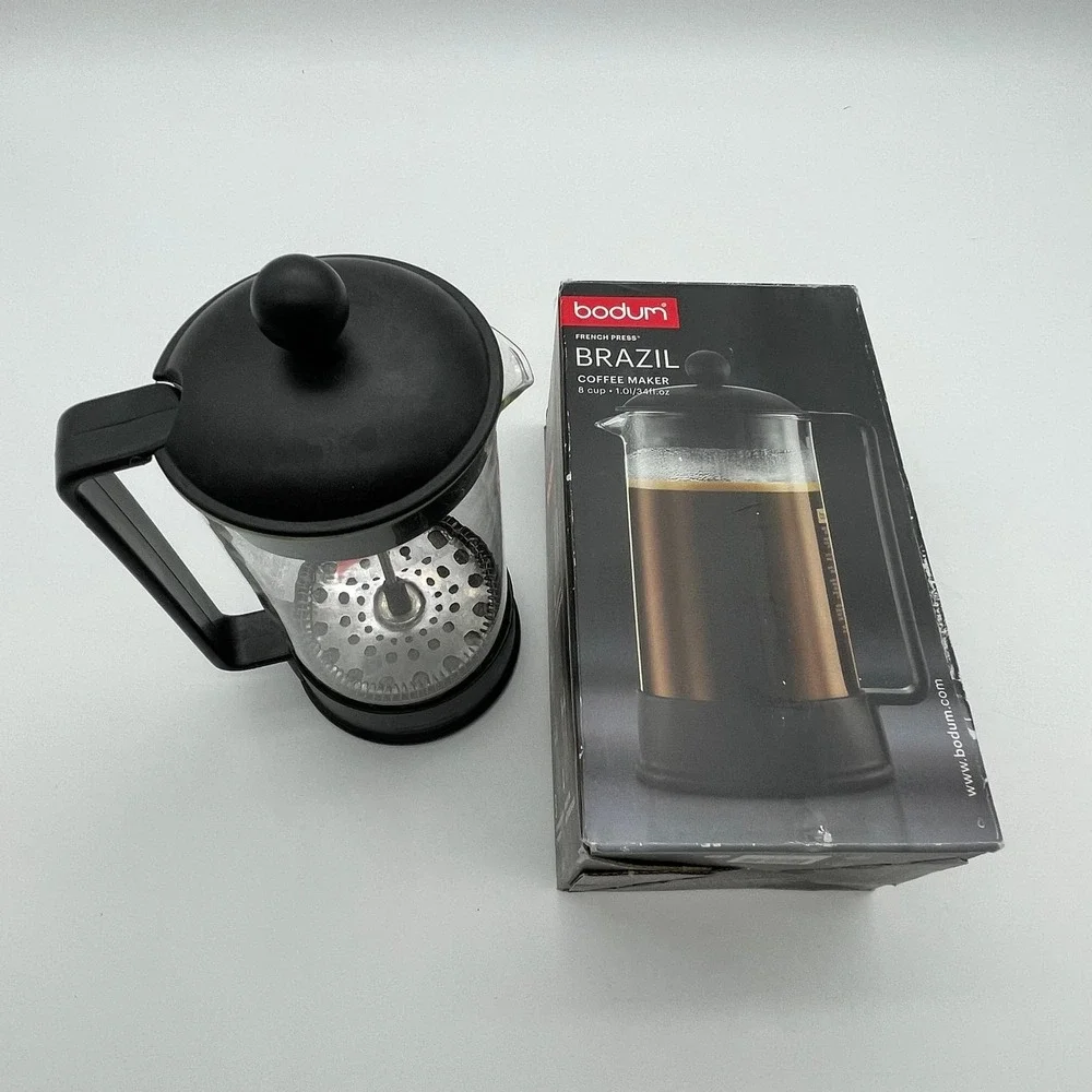 Bodum Brazil 8 Cup French Press Coffee Maker 34oz Black